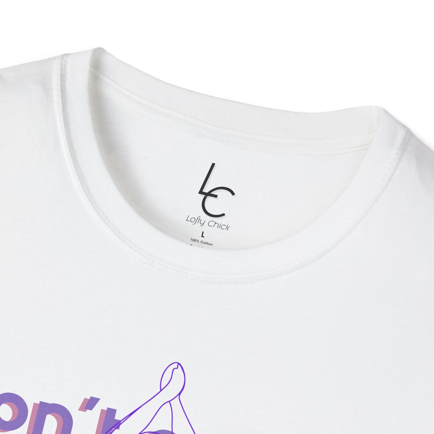 Graphic T-Shirt 'Don't count the seconds Make the seconds count' in Purple Yoga