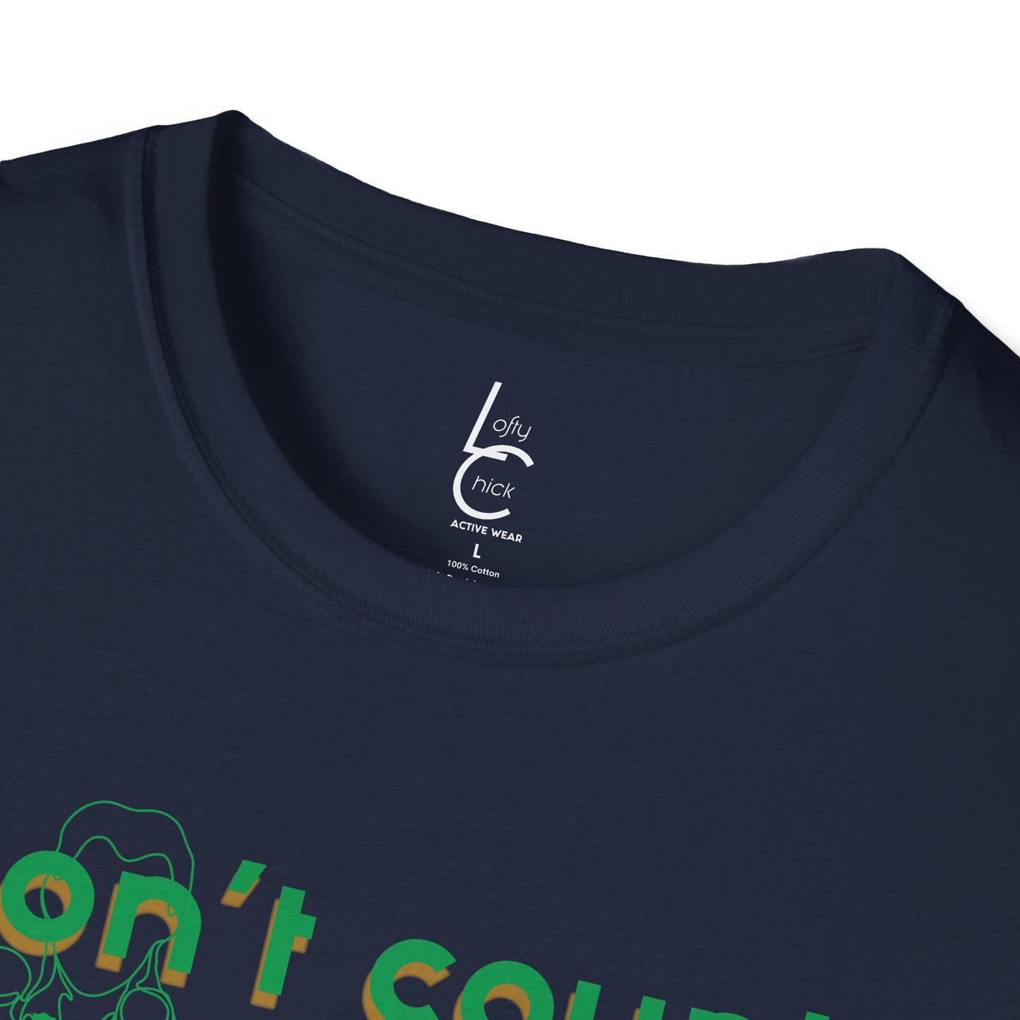 Graphic T-Shirt 'Don't count the reps Make the reps count' in Green