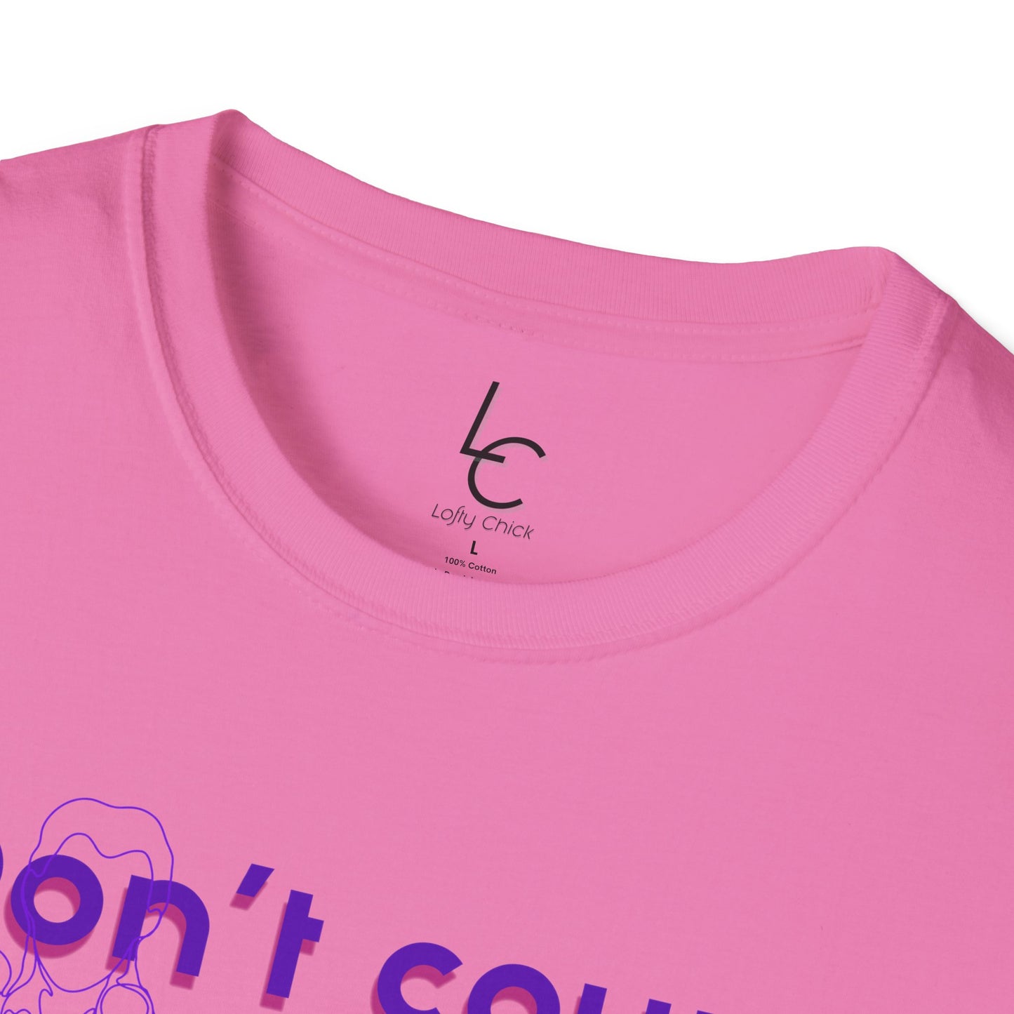 Graphic T-Shirt 'Don't count the reps Make the reps count' in Purple