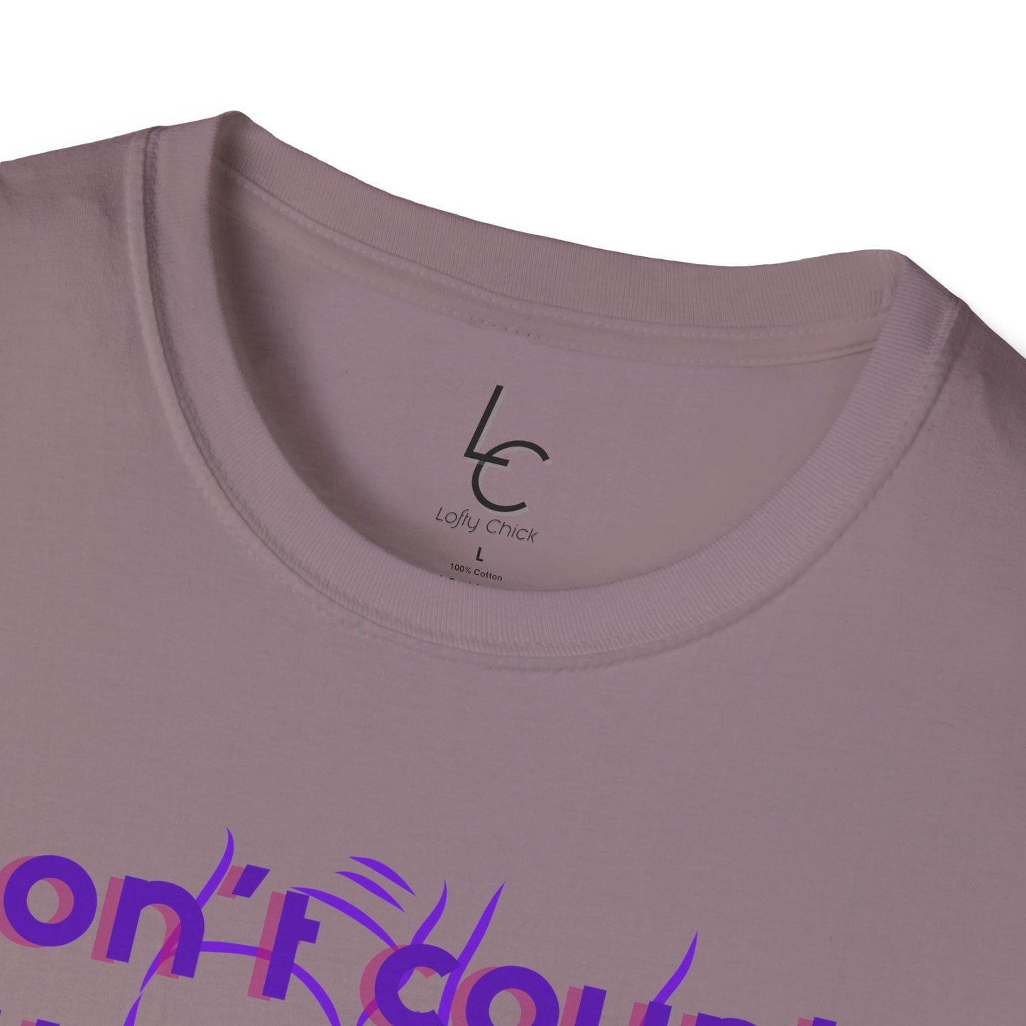Graphic T-Shirt 'Don't count the steps Make the steps count' in Purple Sneakers