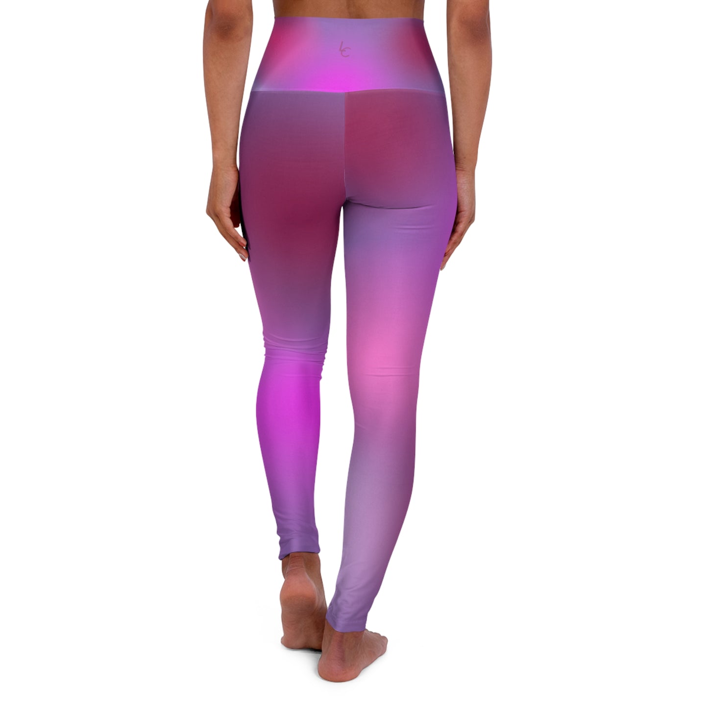 High Waisted Workout Leggings for Woman Pink/Purple Geo/Purple