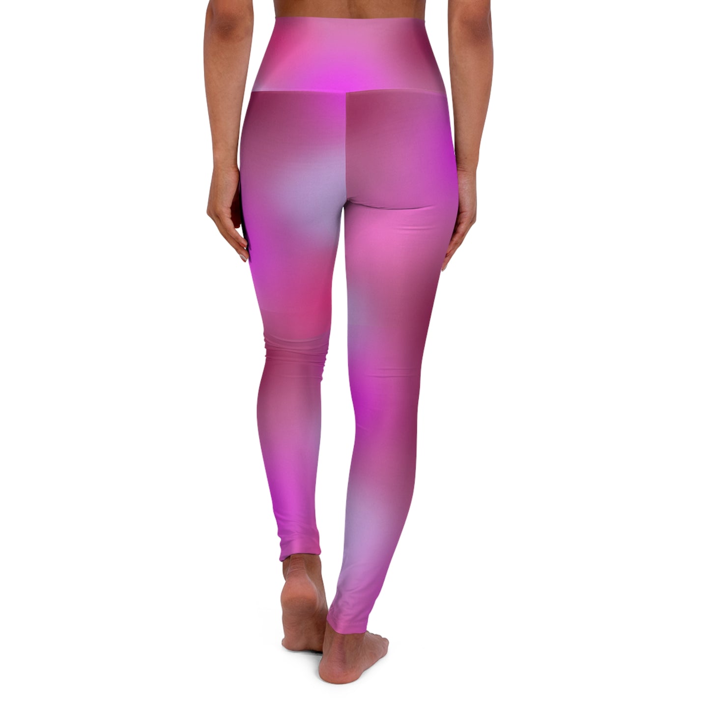 High Waisted Workout Leggings for Woman Pink/Purple Geo/Pink