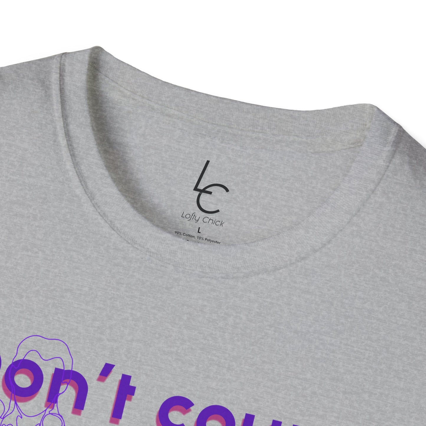 Graphic T-Shirt 'Don't count the reps Make the reps count' in Purple