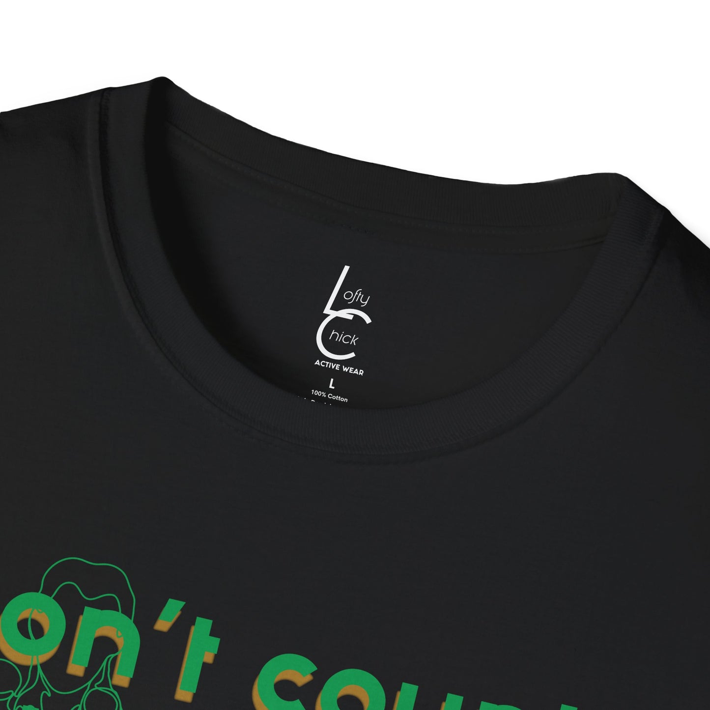 Graphic T-Shirt 'Don't count the reps Make the reps count' in Green
