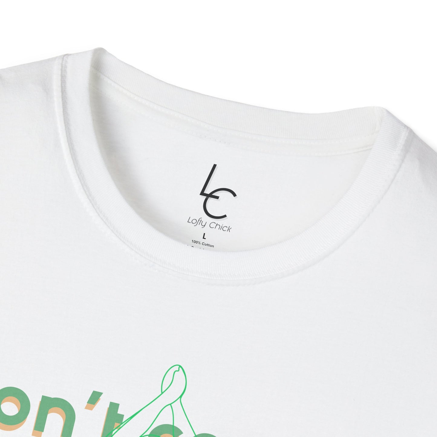 Graphic T-Shirt 'Don't count the seconds Make the seconds count' in Green Yoga