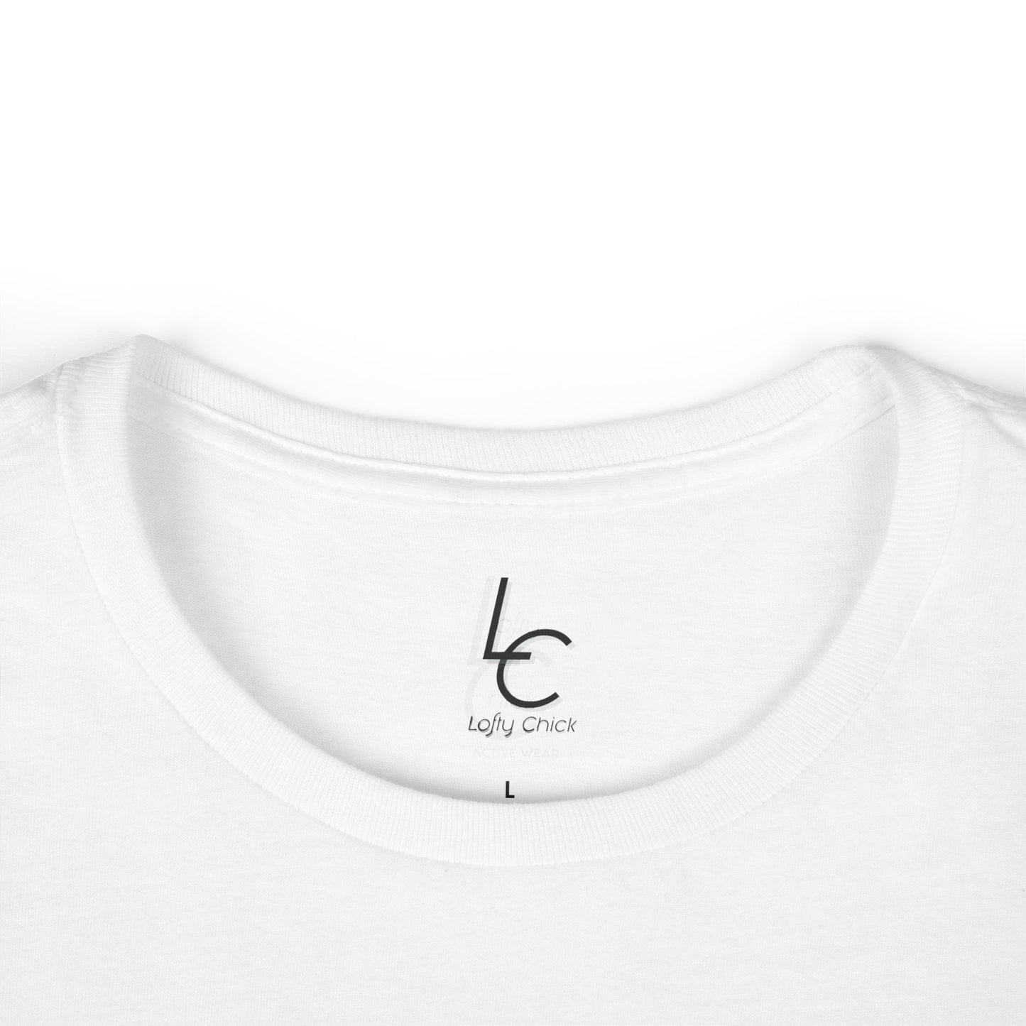 Comfort Fit Tee 'Life' Garden Design Pink Rose Cotton Tee Fitted T-shirt Soft Tee Woman's T-shirt