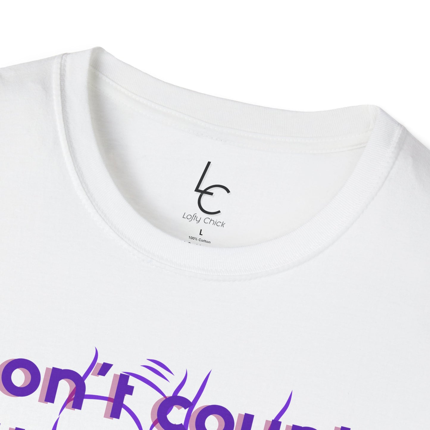 Graphic T-Shirt 'Don't count the steps Make the steps count' in Purple Sneakers