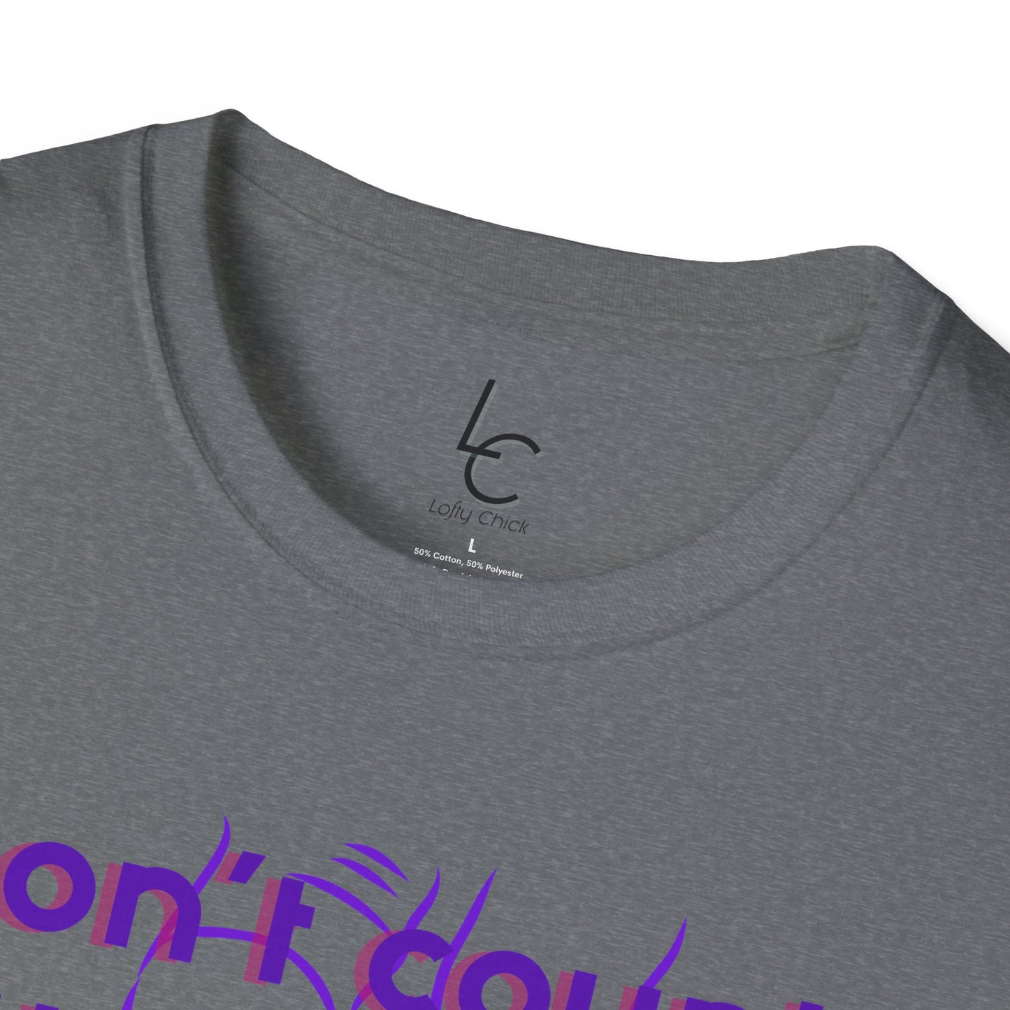 Graphic T-Shirt 'Don't count the steps Make the steps count' in Purple Sneakers