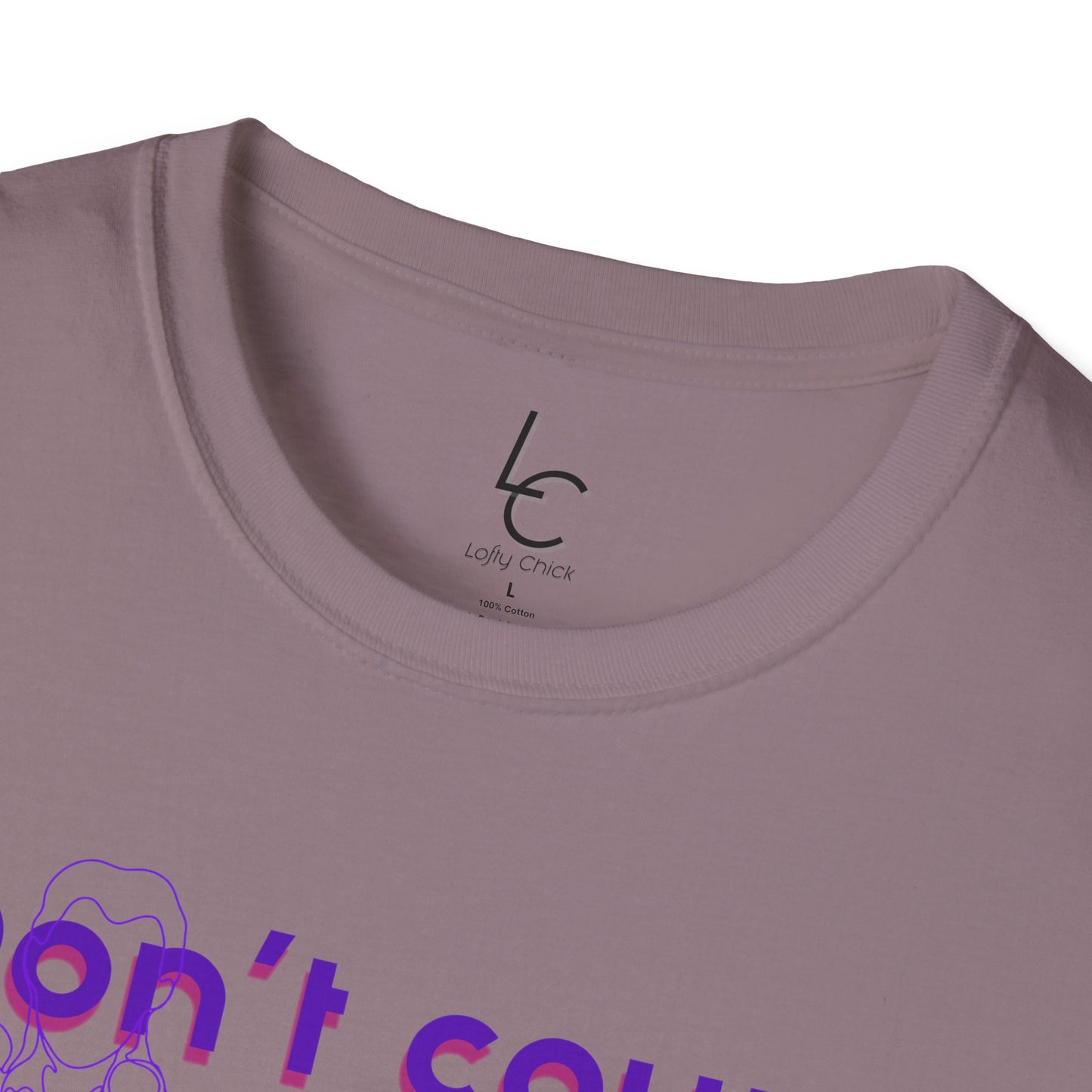 Graphic T-Shirt 'Don't count the reps Make the reps count' in Purple