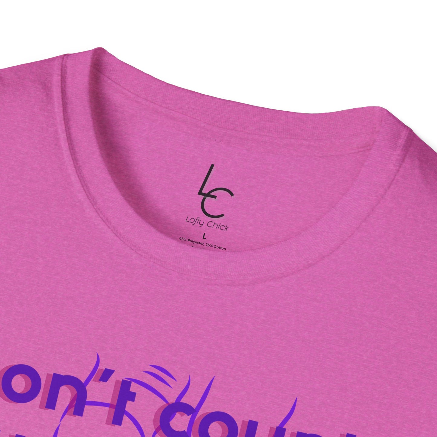 Graphic T-Shirt 'Don't count the steps Make the steps count' in Purple Sneakers
