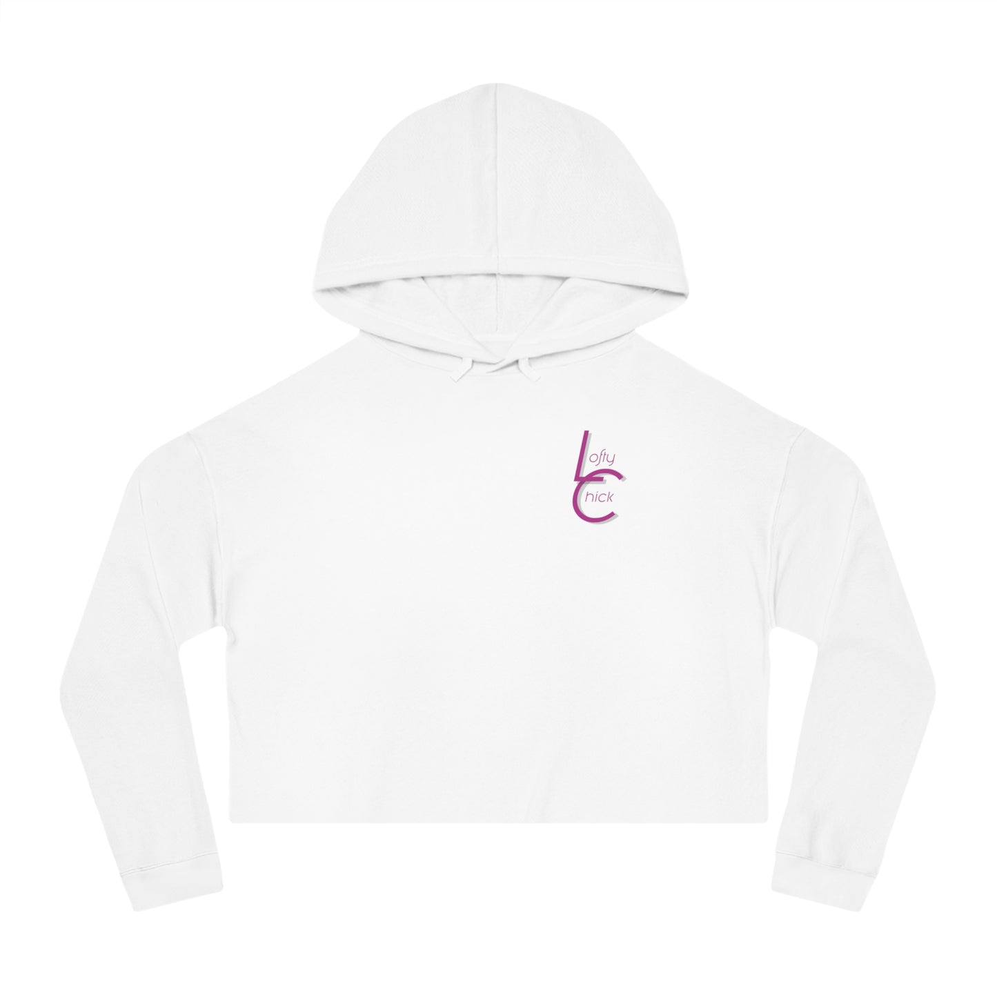 Cropped Hooded Sweatshirt With Custom Designed Art