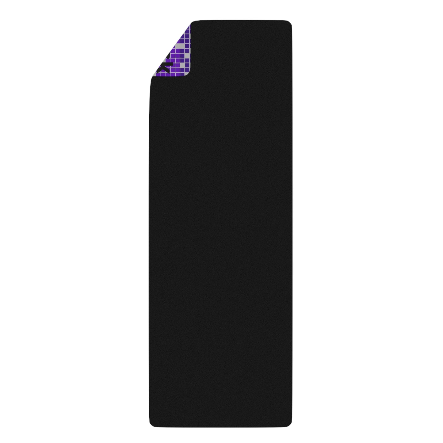 Rubber Yoga Mat Purple Pink Pixels Lofty Chick Non-Slip Exercise Pilates Gym Fitness, Eco-Friendly Extra Thick Workout Mat, Meditation Gift Idea