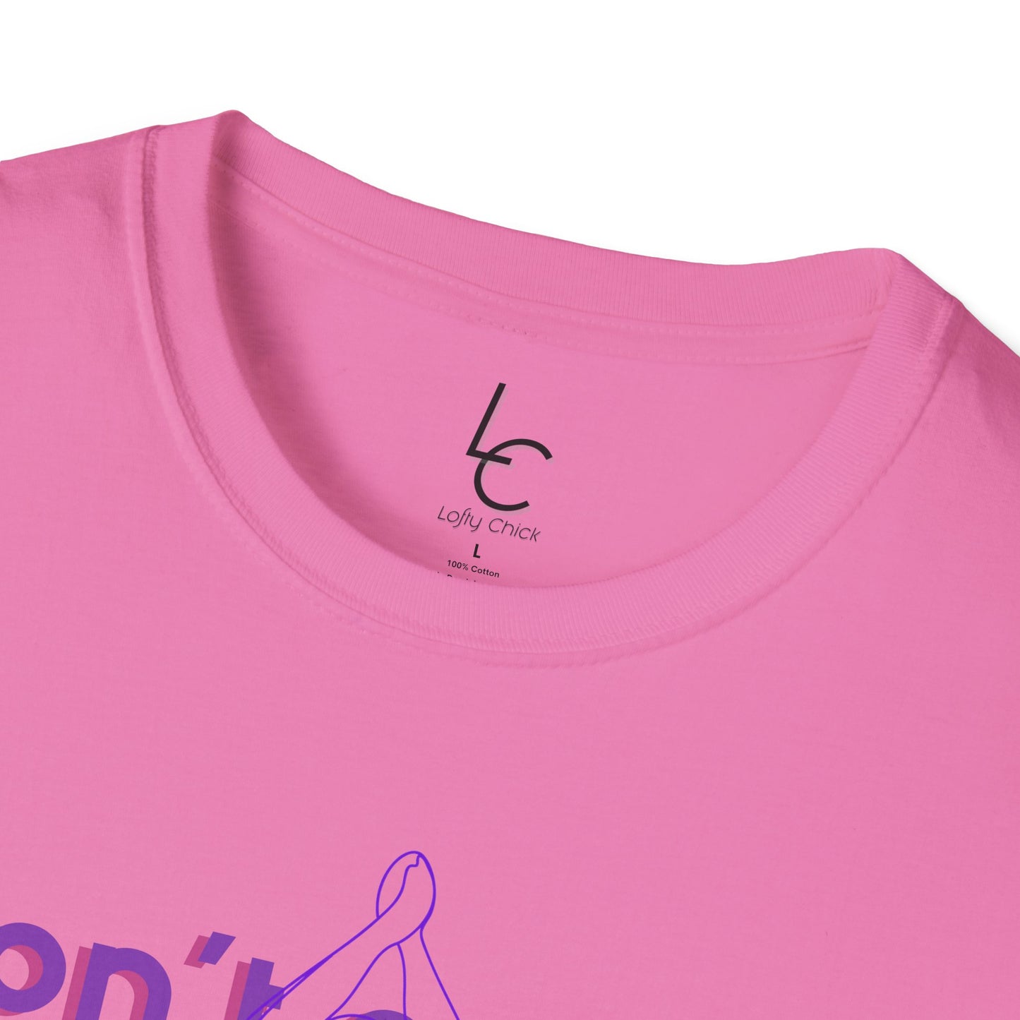 Graphic T-Shirt 'Don't count the seconds Make the seconds count' in Purple Yoga