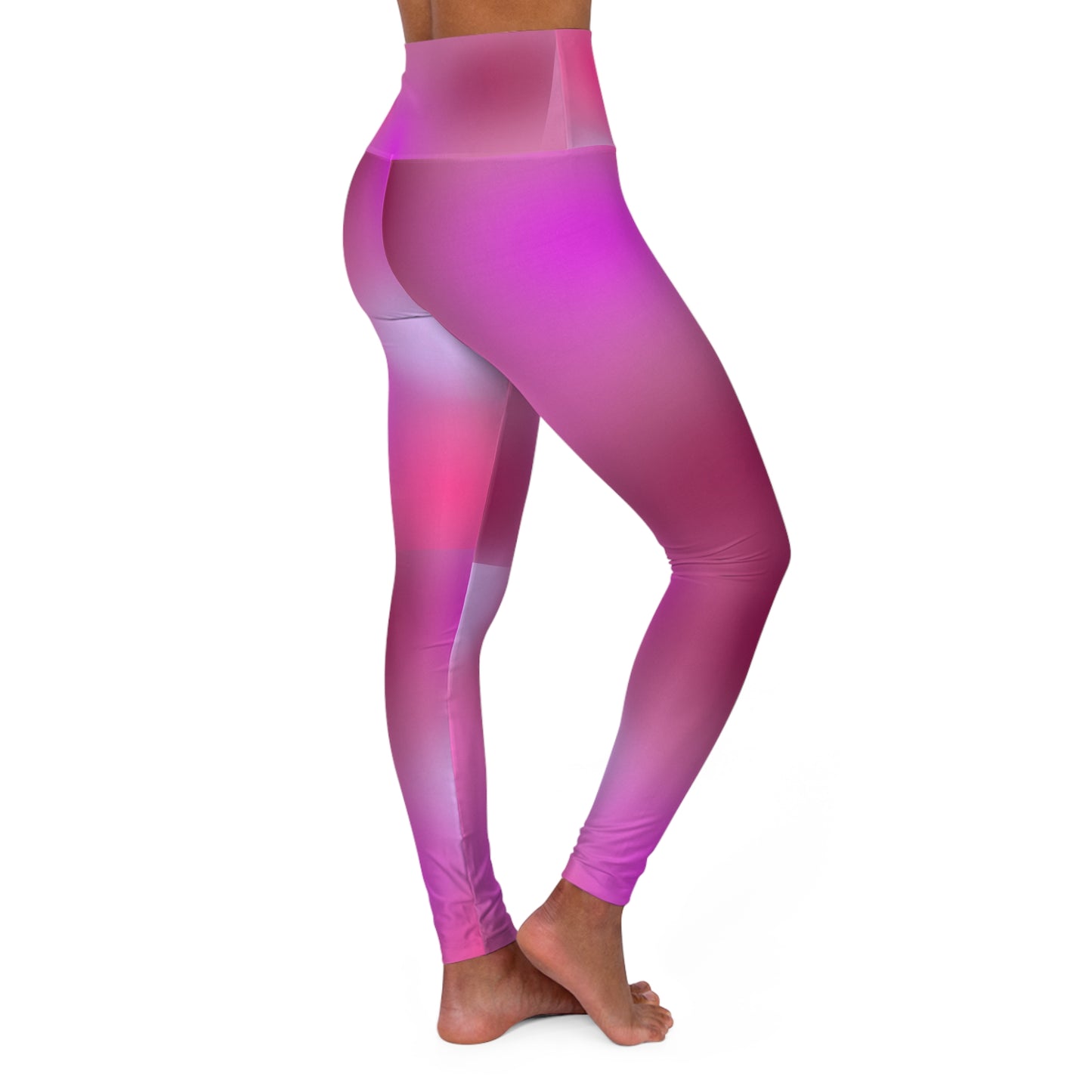 High Waisted Workout Leggings for Woman Pink/Purple Geo/Pink