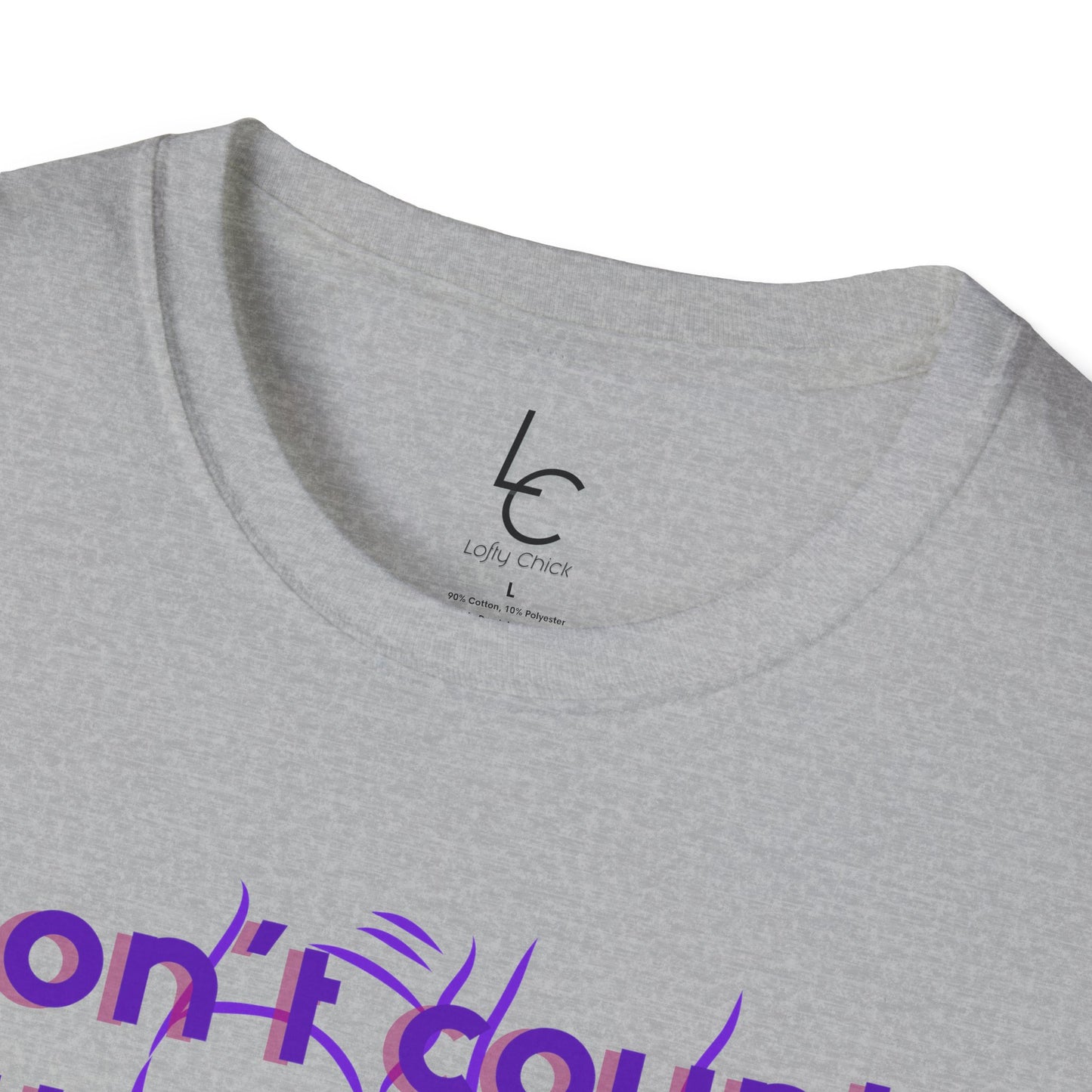 Graphic T-Shirt 'Don't count the steps Make the steps count' in Purple Sneakers