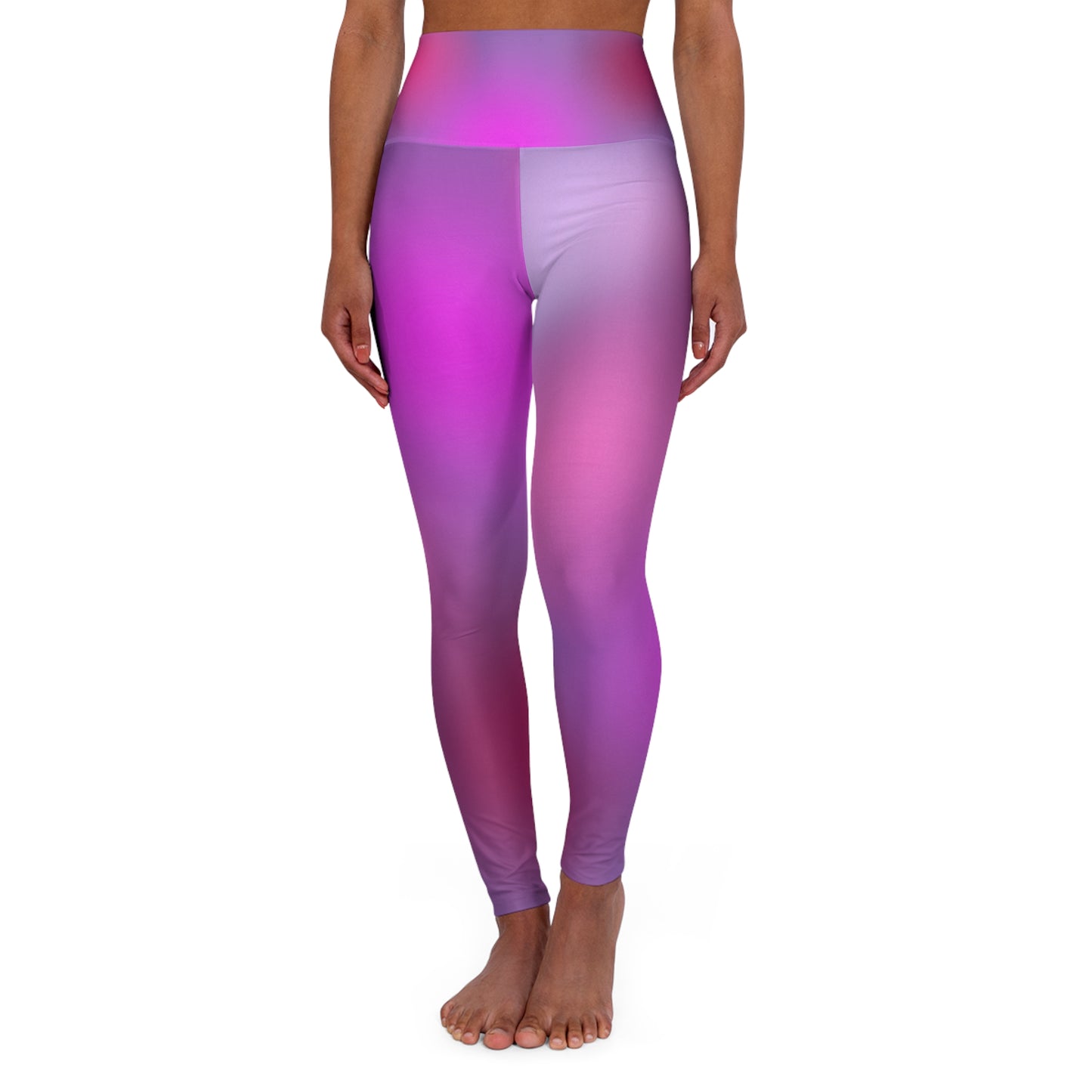 High Waisted Workout Leggings for Woman Pink/Purple Geo/Purple