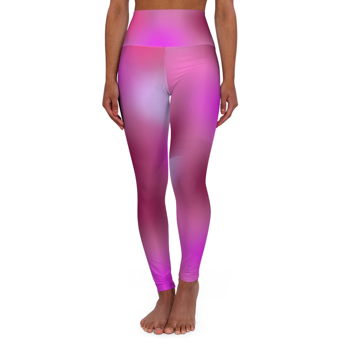 High Waisted Workout Leggings for Woman Pink/Purple Geo/Pink