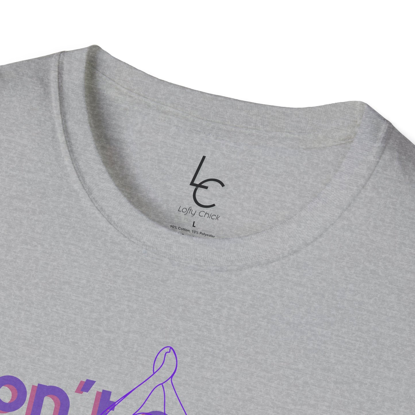 Graphic T-Shirt 'Don't count the seconds Make the seconds count' in Purple Yoga