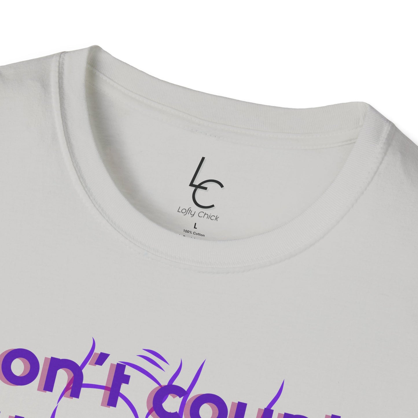 Graphic T-Shirt 'Don't count the steps Make the steps count' in Purple Sneakers