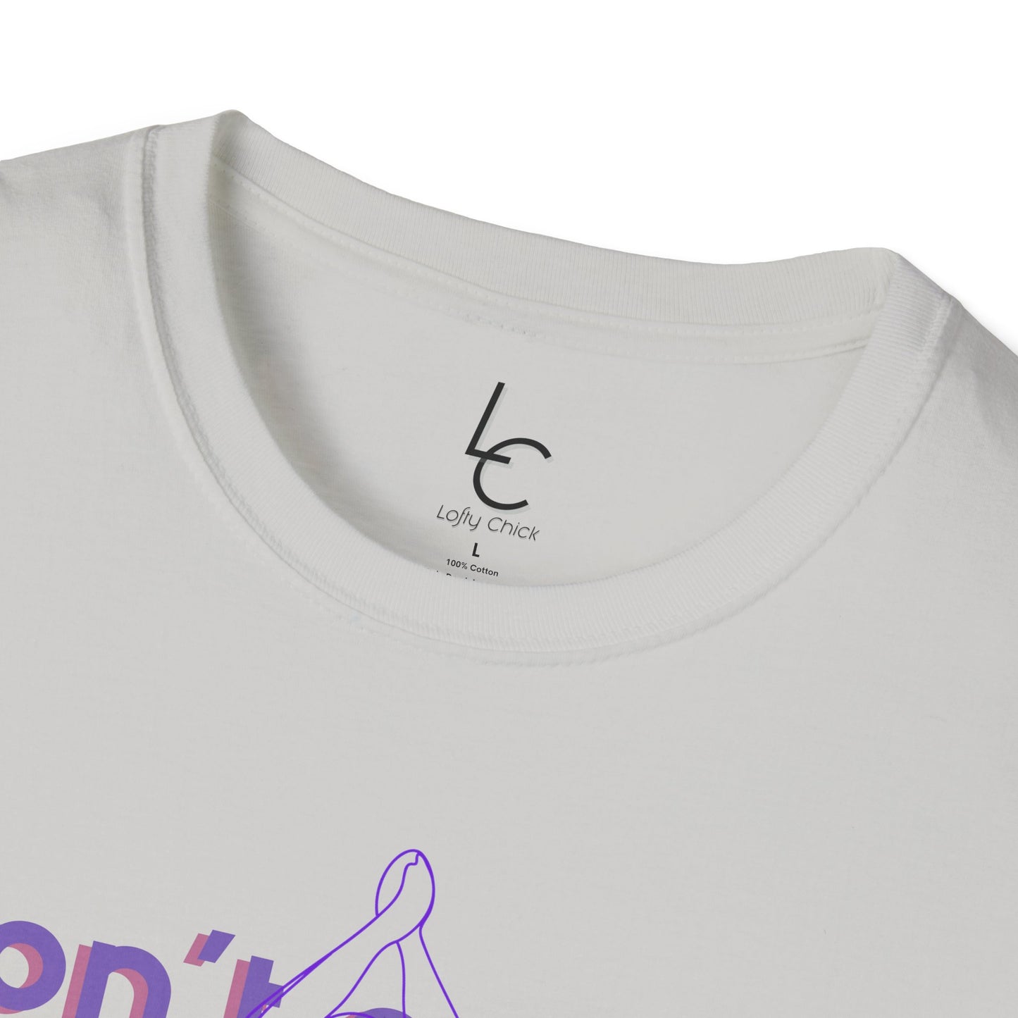 Graphic T-Shirt 'Don't count the seconds Make the seconds count' in Purple Yoga
