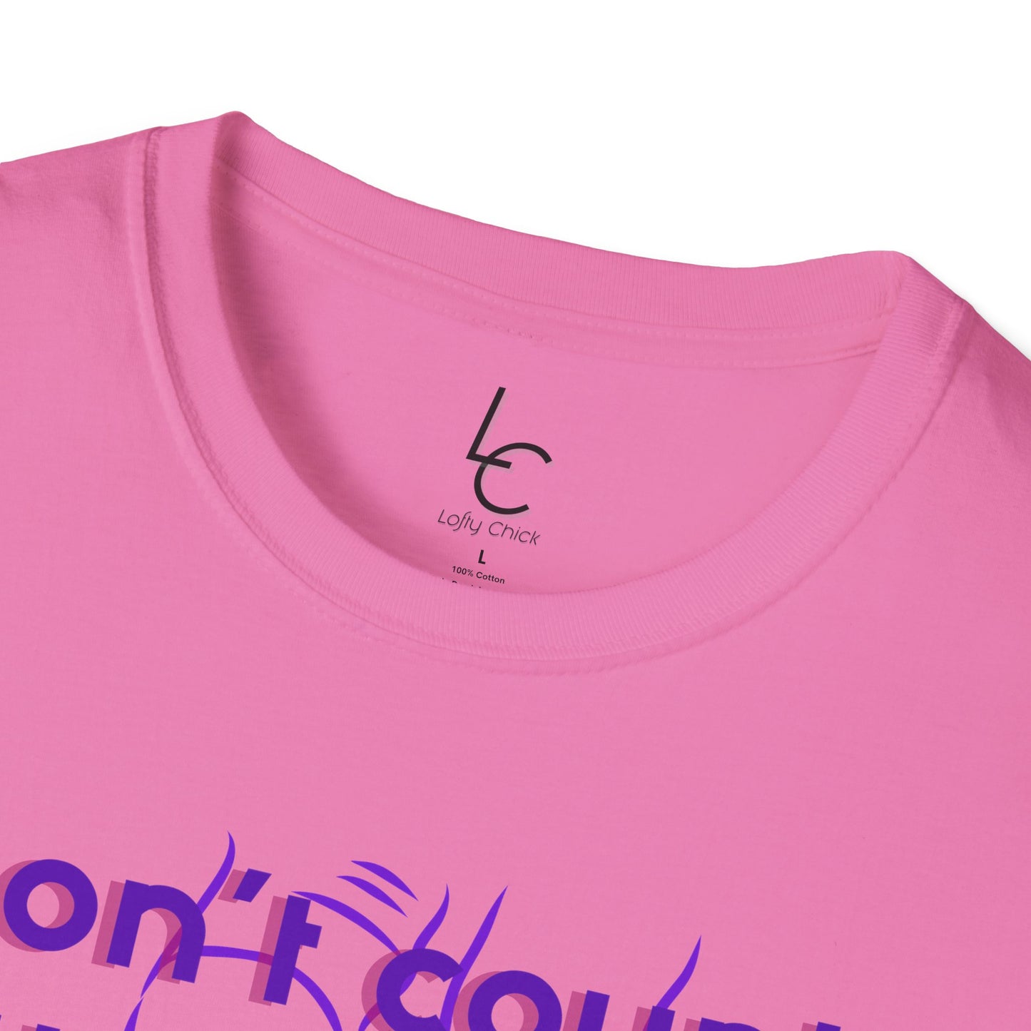 Graphic T-Shirt 'Don't count the steps Make the steps count' in Purple Sneakers