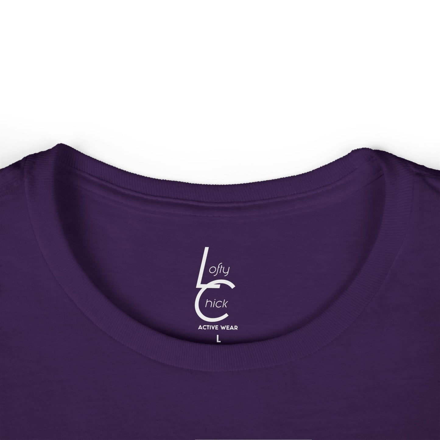 Comfort Fit Tee Garden Design Purple Flower Cotton T-shirt Florial Graphic Tee