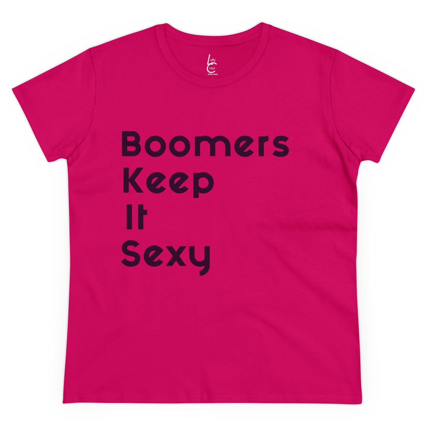 Cotton Graphic Tee "Boomers Keep It Sexy" Graphic Cotton Tee Black Text Tee Shirt Cotton Tee Cotton T-shirt
