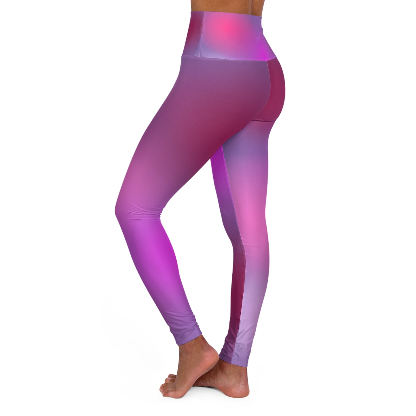 High Waisted Workout Leggings for Woman Pink/Purple Geo/Purple
