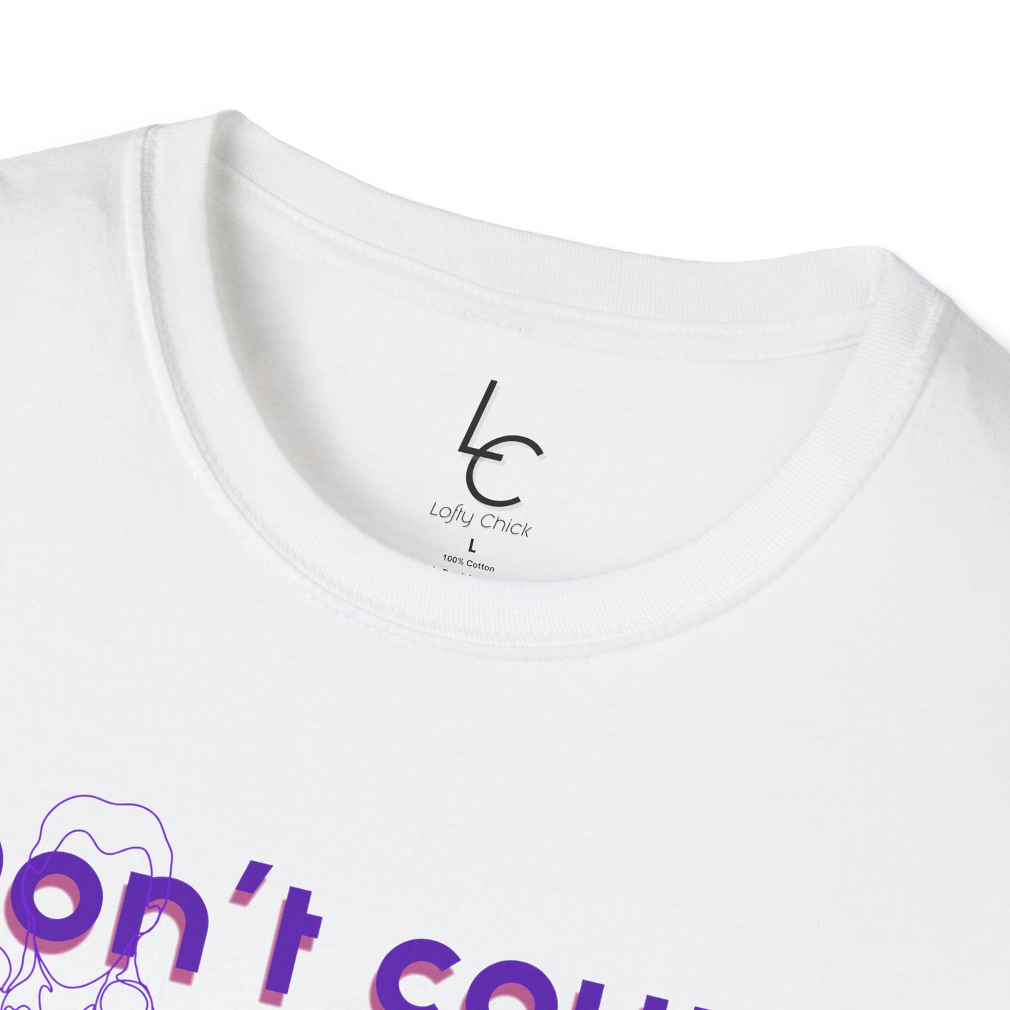 Graphic T-Shirt 'Don't count the reps Make the reps count' in Purple