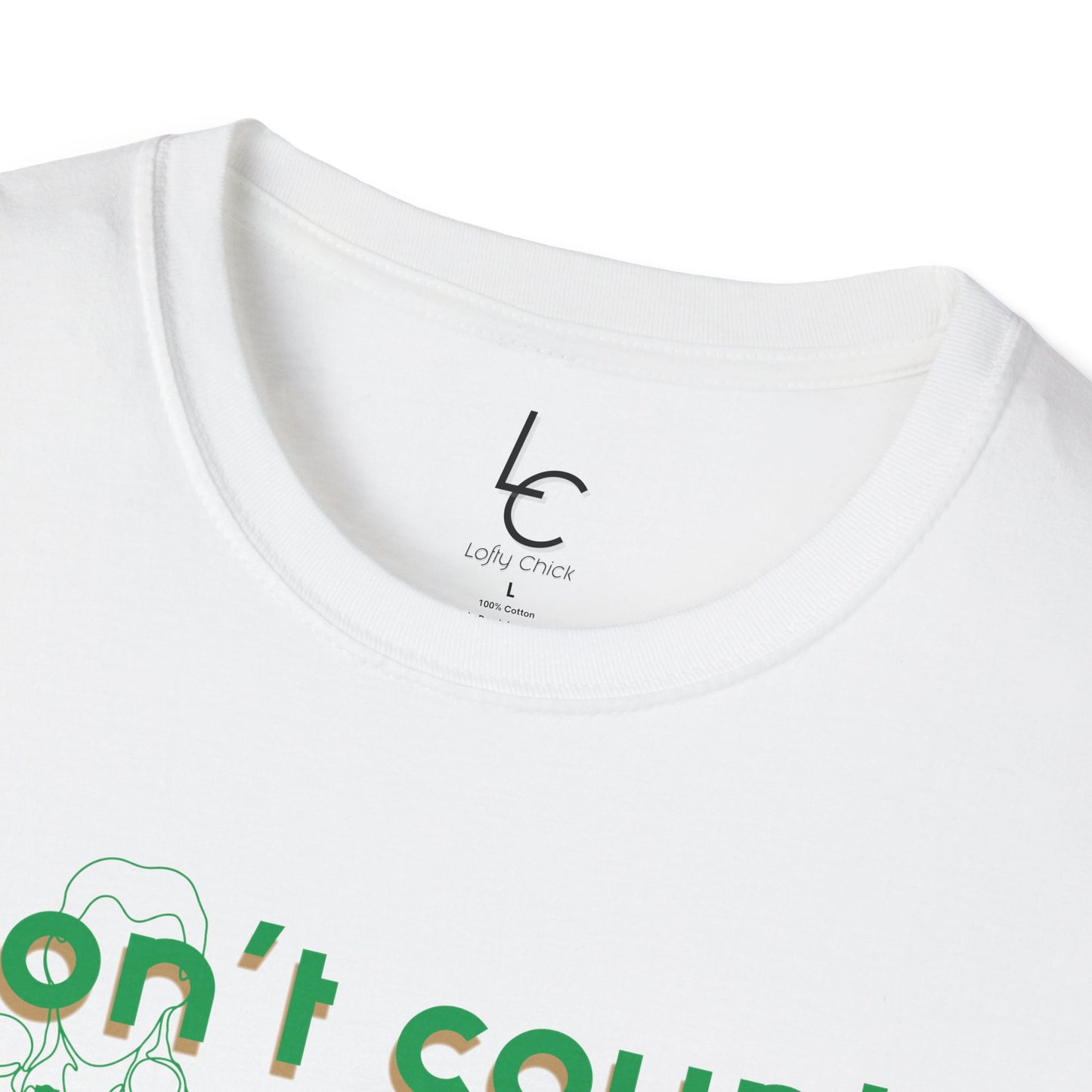 Graphic T-Shirt 'Don't count the reps Make the reps count' in Green
