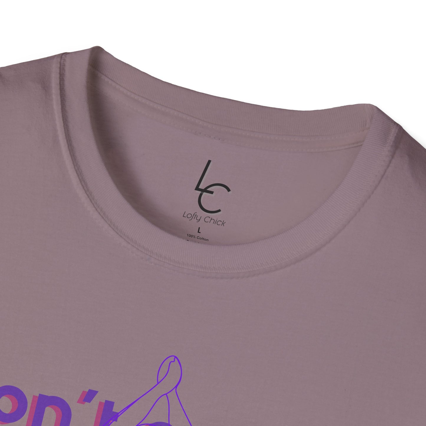 Graphic T-Shirt 'Don't count the seconds Make the seconds count' in Purple Yoga