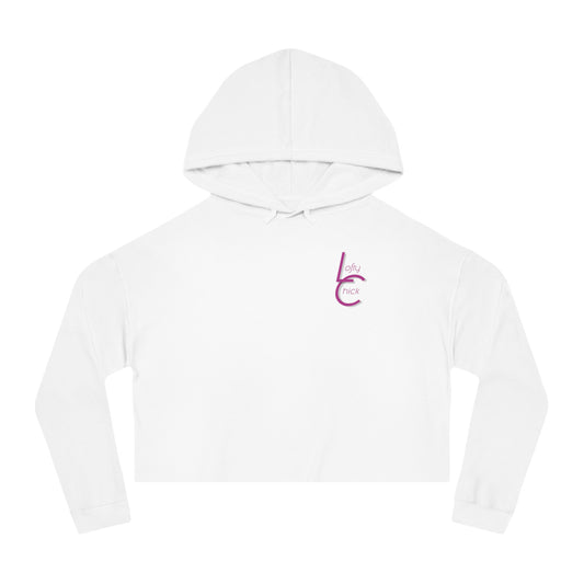Cropped Hooded Sweatshirt With Custom Designed Art